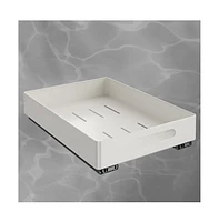 gaomon Pull Out Cabinet Organizer Heavy Duty Metal Slide Out Drawers for Kitchen Cabinets, Fixed with Adhesive Films, Slide Out Shelves for Kitchen Ba