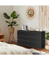 Slickblue Spacious Double Dresser for Stylish Bedroom Storage and Organization