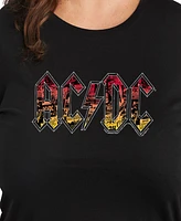 Hybrid Apparel Plus Acdc Logo Graphic Pullover T-shirt