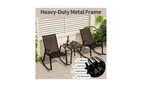 Slickblue Stylish Patio Rocking Chair for Comfortable Outdoor Relaxation