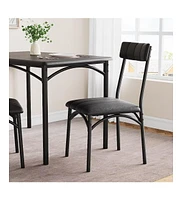 gaomon Kitchen Table and Chairs Dining Table and Chairs for 4 Persons Rectangular Dining Table with 4 Upholstered Chairs for Living Room