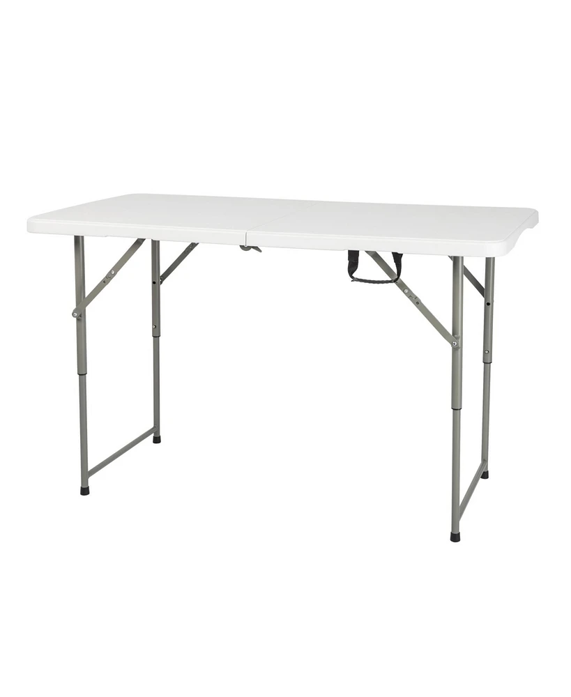 Slickblue Foldable Lift Patio Plastic Table for Easy Storage and Outdoor Convenience