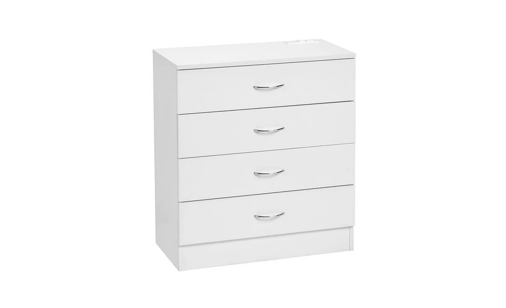 Slickblue 4-Drawer Nightstand Dresser for Stylish and Functional Bedroom Storage
