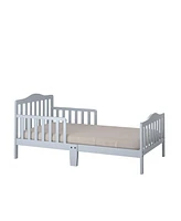 Gouun Classic Design Kids Wood Toddler Bed Frame with Two Side Safety Guardrailss