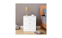 Slickblue Modern Simple 3-Drawer Dresser for Sleek and Functional Bedroom Storage