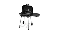 Slickblue Portable Charcoal Grill with Wheels and Foldable Side Shelf