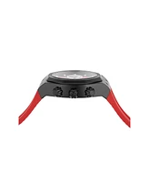 TechnoMarine Men's Tm-523003 Reef Quartz Chronograph Black, Silver, Red Dial Watch