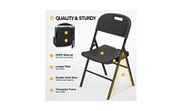 Slickblue 2 piece Garden Plastic Folding Chair