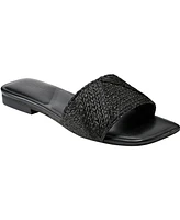 Marc Fisher Ltd Women's Murphy Square Toe Flat Sandals