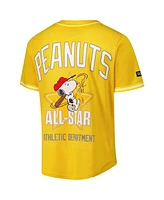 Freeze Max Men's Yellow Peanuts All Star Baseball Jersey