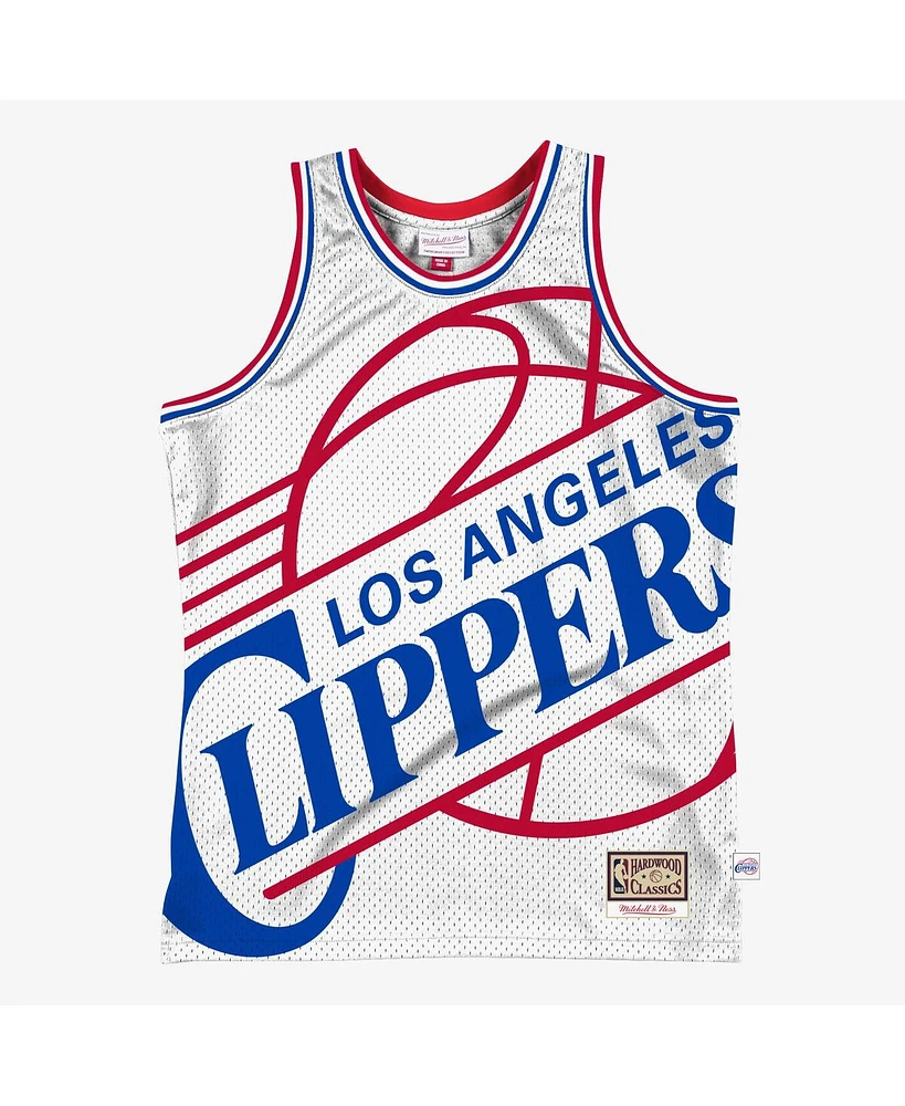 Mitchell & Ness Men's White La Clippers Hardwood Classics Blown Out Fashion Jersey