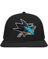 Pro Standard Men's Black San Jose Sharks Core Classic Logo Snapback Hat