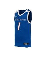 Nike Big Boys and Girls 1 Royal Boise State Broncos Replica Basketball Jersey