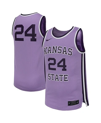 Nike Men's 24 Lavender Kansas State Wildcats Retro Replica Basketball Jersey