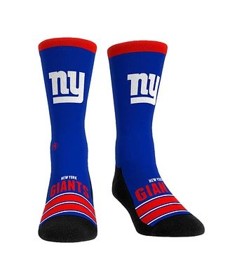 Rock 'Em Men's and Women's New York Giants Gametime Stripe Crew Socks