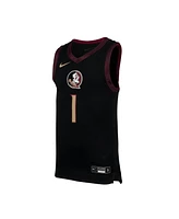 Nike Big Boys and Girls 1 Black Florida State Seminoles Replica Basketball Jersey