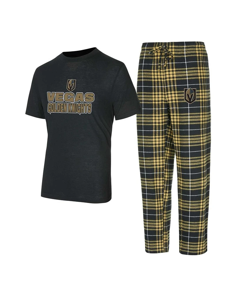 Concepts Sport Men's Vegas Golden Knights Vector T-Shirt Pants Sleep Set