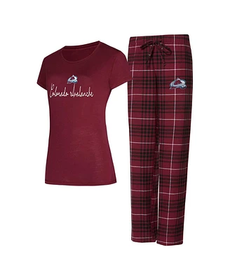 Concepts Sport Women's Colorado Avalanche Vector T-Shirt Pants Sleep Set