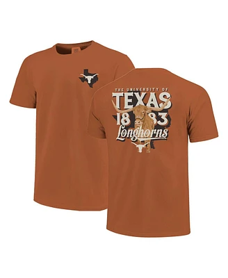 Image One Men's and Women's Burnt Orange Texas Longhorns Bevo State Hyper Local Comfort Colors T-shirt