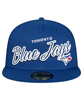 New Era Men's Royal Toronto Blue Jays Script Sided 59FIFTY Fitted Hat