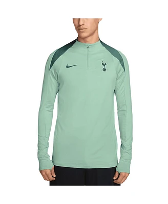 Nike Men's Green Tottenham Hotspur 2024/25 Third Strike Drill Performance Quarter-Zip Pullover Top