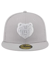 New Era Men's Gray Memphis Grizzlies Color Pack 59FIFTY Fitted Hat