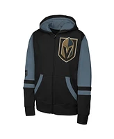 Outerstuff Big Boys and Girls Black Vegas Golden Knights Face Off Full-Zip Hoodie