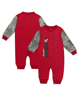 Outerstuff Big Boys and Girls Red Georgia Bulldogs Playbook Colorblock Long Sleeve Coveralls