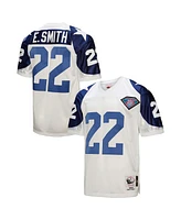 Mitchell & Ness Men's Emmitt Smith White/Navy Dallas Cowboys 1994 Authentic Throwback Retired Player Jersey