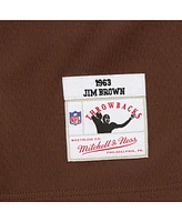 Mitchell & Ness Men's Jim Brown Cleveland Browns Player Name Number Hoodie Legacy Jersey