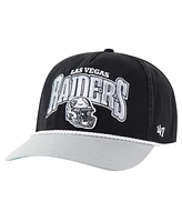 '47 Brand Men's Black/Gray Las Vegas Raiders Palermo Hitch Adjustable Hat