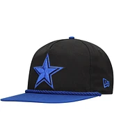 New Era Men's Black/Royal Dallas Cowboys Star Golfer Snapback Hat