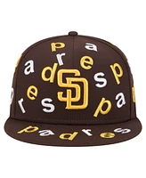 New Era Men's Brown San Diego Padres Team Confetti 59FIFTY Fitted Hat