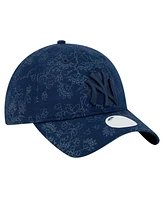 New Era Women's Navy New York Yankees Tonal Floral 9twenty Adjustable Hat