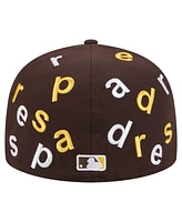 New Era Men's Brown San Diego Padres Team Confetti 59FIFTY Fitted Hat