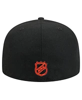 New Era Men's Black Philadelphia Flyers Core 59FIFTY Fitted Hat