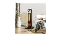 Slickblue Compact Electric Fireplace Heater for Cozy Living Rooms