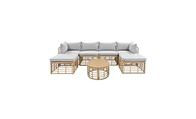 Slickblue 7-Piece Outdoor Patio Furniture Set for Stylish and Comfortable Outdoor Relaxation