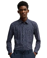 Boss by Hugo Men's Slim-Fit Printed Performance Shirt