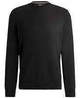 Boss by Hugo Men's Vertical Striped Regular-Fit Sweater