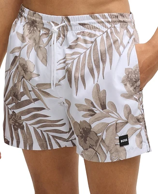 Boss by Hugo Men's Seasonal Print Swim Shorts