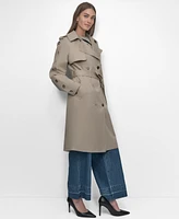 Dkny Women's Belted Grommet-Sleeve Trench Coat