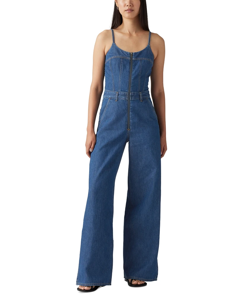 Levi's Premium Women's Denim Bustier Jumpsuit