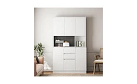 Slickblue Spacious Kitchen Pantry Cabinet for Organized and Efficient Storage