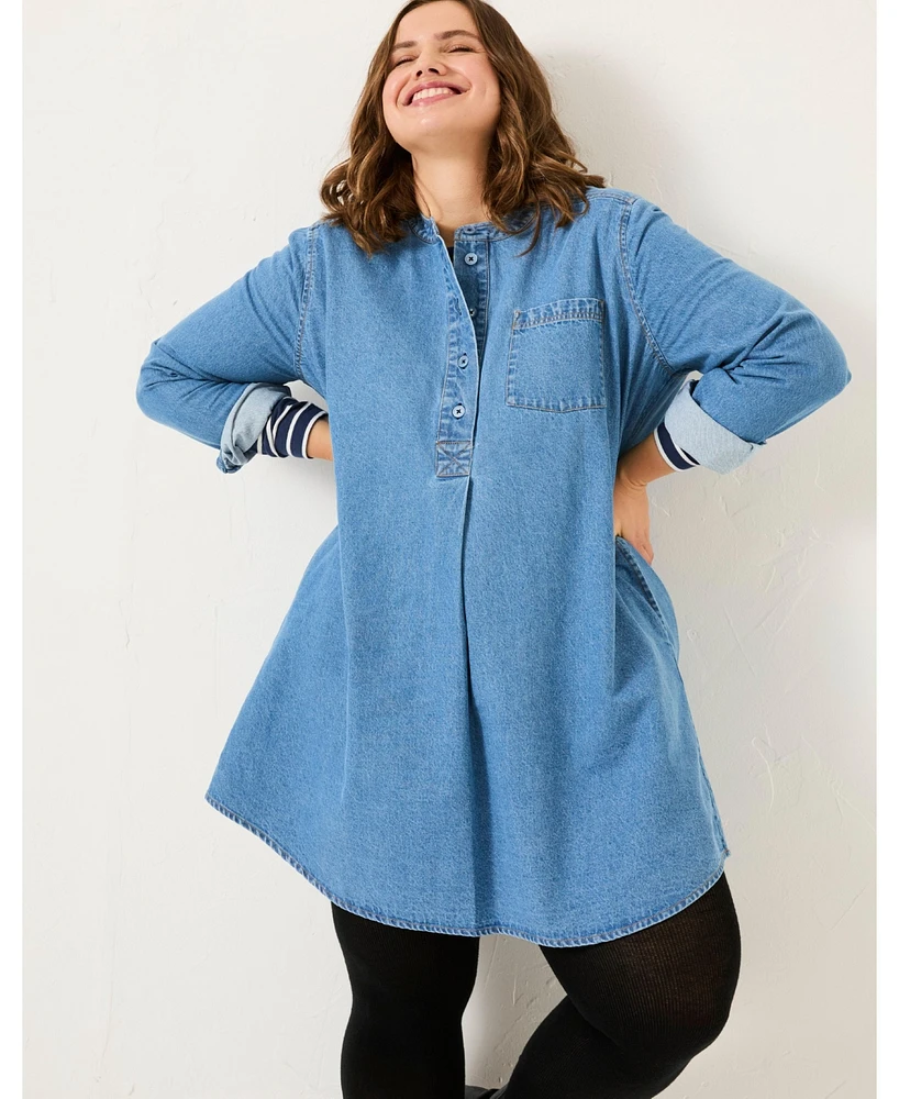 FatFace Plus Aida Denim Tunic