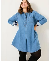 FatFace Plus Aida Denim Tunic