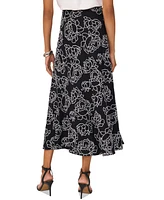 Vince Camuto Women's Embroidered-Floral Bias Midi Skirt