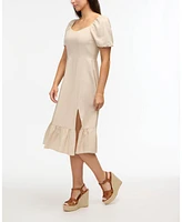 Ellen Tracy Women s Sweetheart Neckline Flounce Dress