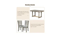 Slickblue 6-Piece Dining Table Set for Elegant and Functional Family Meals