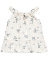 Carter's Toddler Girls Cotton Palm Tree Floral Top & Shorts, 2-Piece Set